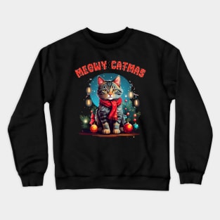 meowy catmas Crewneck Sweatshirt